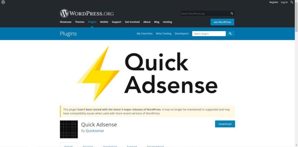 افزونه Quick Adsense
