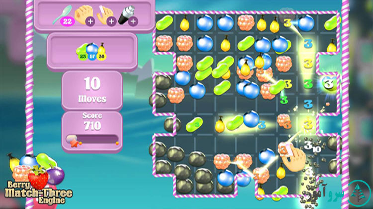 پکیج یونیتی Berry Match-Three 1 پکیج یونیتی Berry Match-Three